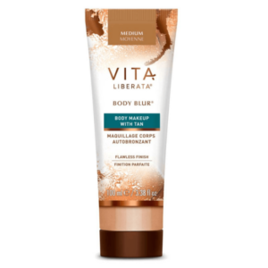 Vita Liberata Medium kūno makiažas su savaiminio įdegio efektu Body Blur Body Makeup with Tan 100ml