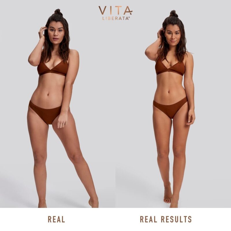 Vita Liberata Light kūno makiažas su savaiminio įdegio efektu Body Blur Body Makeup with Tan 100ml - Image 3