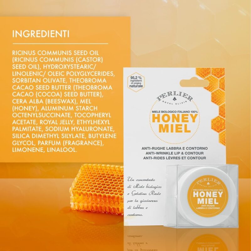 Perlier lūpų ir jos kontūro gelis nuo raukšlių Honey Miel Anti-Wrinkle Lip and Contour 15ml - Image 3