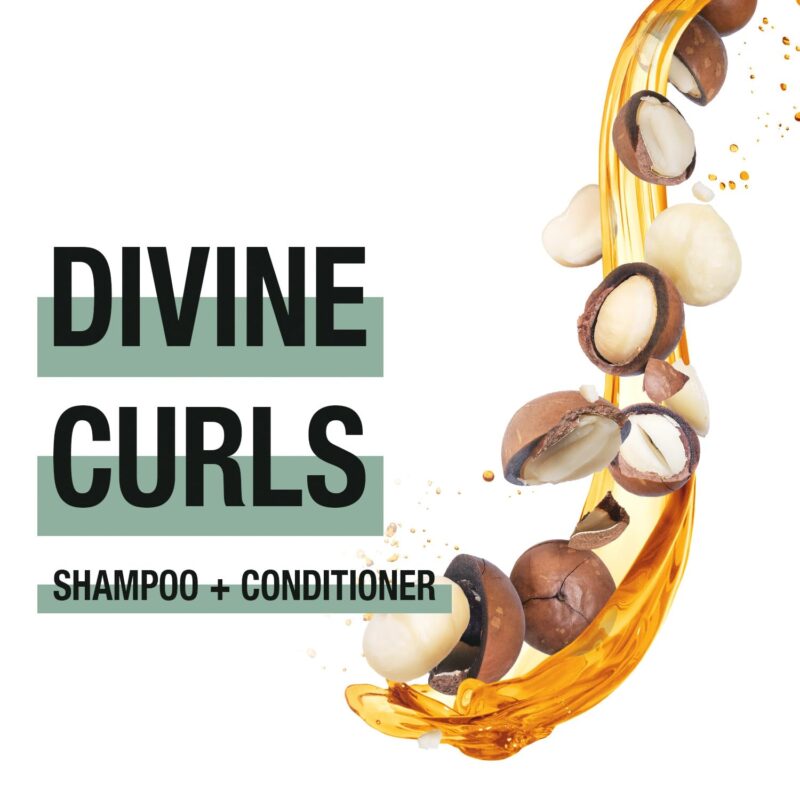 INOAR priemonų rinkinys garbanotiems banguotiems plaukams Divine Curls Duo Kit 2x250 ml - Image 3