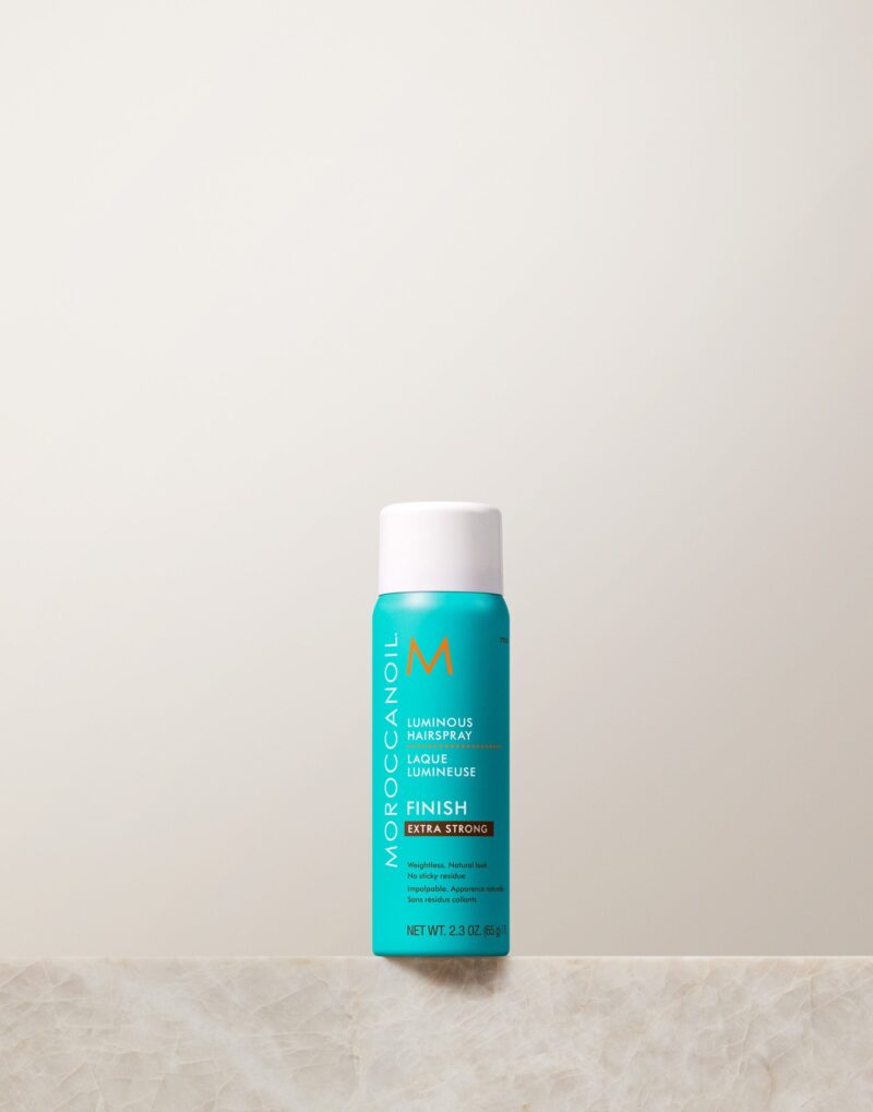 MOROCCANOIL Finish Extra Strong Luminous Hairspray ypač stiprios fiksacijos plaukų lakas 330ml - Image 4