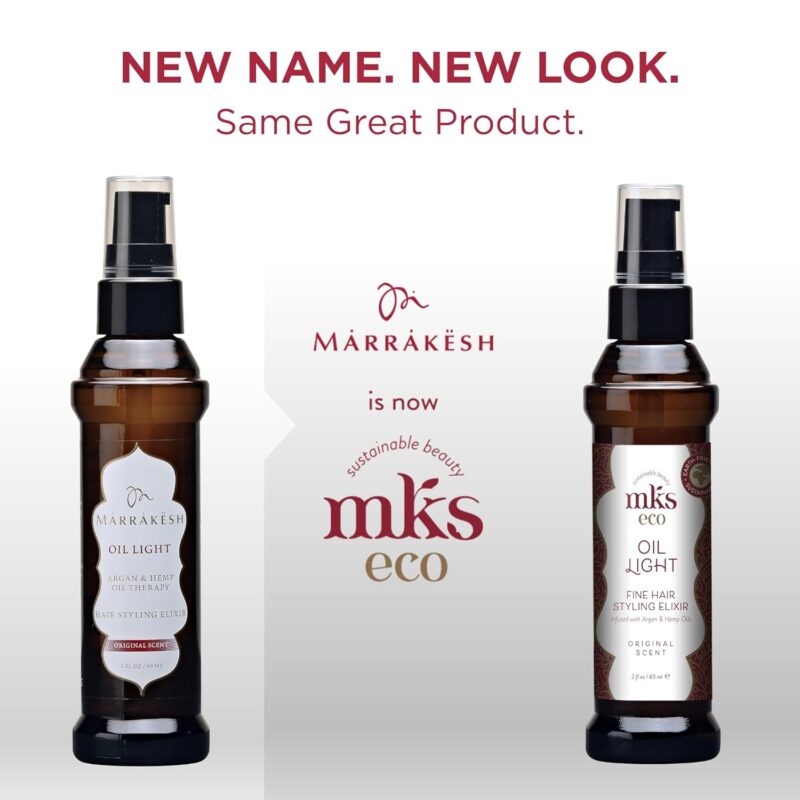 MKS eco plaukų aliejus ploniems plaukams Oil Light Original 60 ml - Image 3