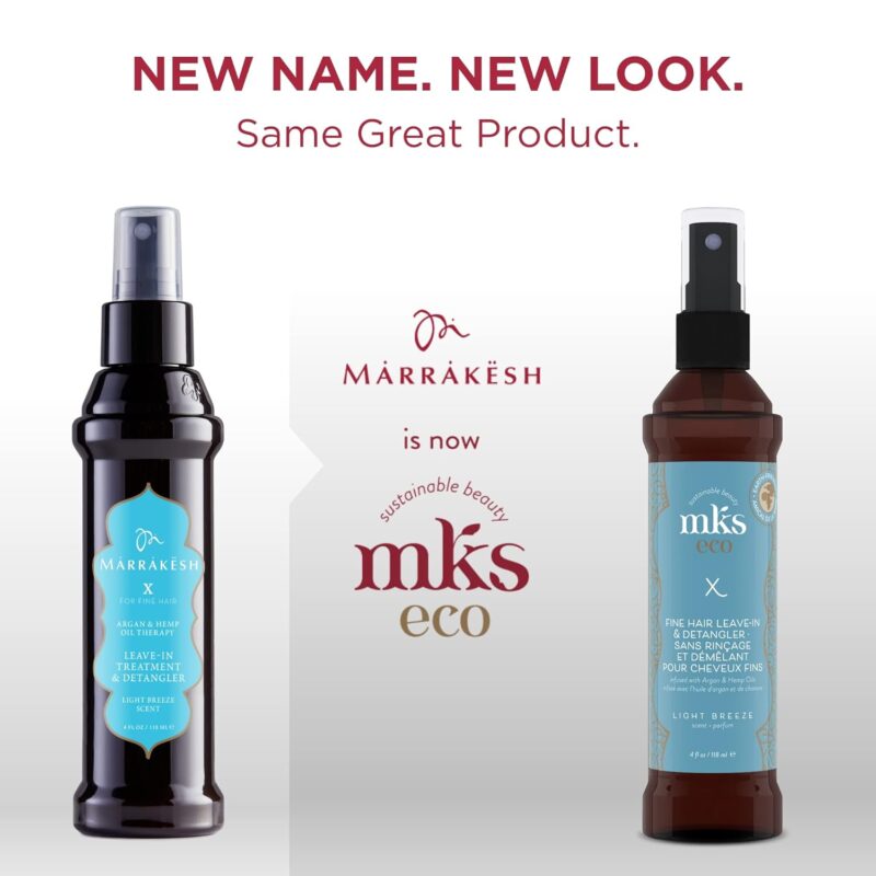 MKS eco nenuplaunamas kondicionierius ploniems plaukams X Leave-in LIGHT BREEZE  118ml - Image 6