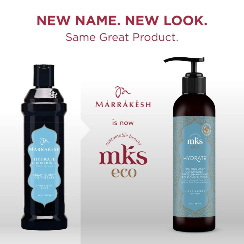 MKS eco drėkinantis kondicionierius ploniems plaukams Hydrate conditioner Light Breeze 296ml - Image 5