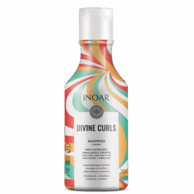 INOAR šampūnas garbanotiems banguotiems plaukams Divine Curls Shampoo 250ml