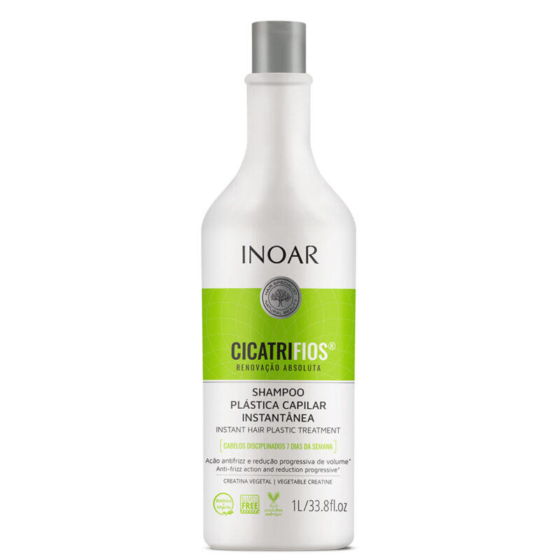 INOAR CicatriFios Shampoo - plauko struktūrą atkuriantis šampūnas 60 ml / 240 ml / 250 ml / 500 ml / 1000 ml - Image 3
