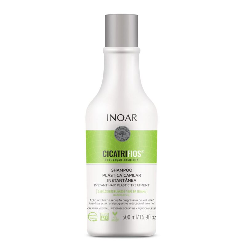 INOAR CicatriFios Shampoo - plauko struktūrą atkuriantis šampūnas 60 ml / 240 ml / 250 ml / 500 ml / 1000 ml - Image 2