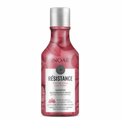 INOAR Resistance Flor de Lotus Shampoo - regeneruojantis blizgesio suteikiantis šampūnas 250 ml / 1000 ml