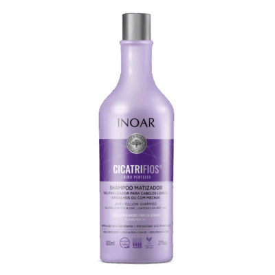 INOAR CicatriFios Perfect Blond Shampoo - šampūnas šviesiems plaukams 800 ml