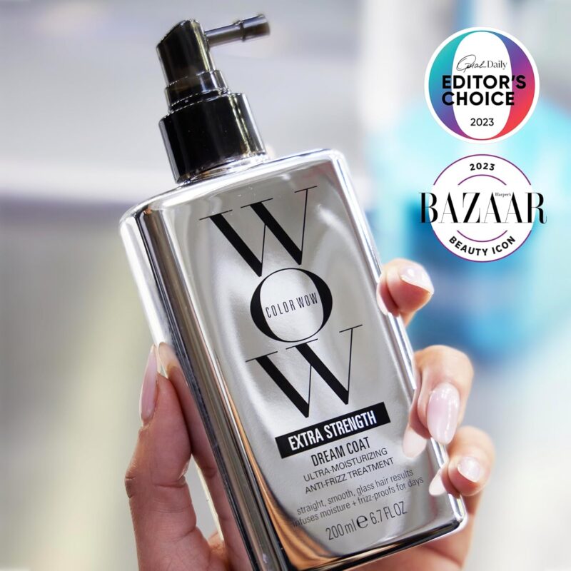 Color WOW Dream Coat Extra Strength Spray iššukavimą lengvinantis plaukų purškiklis, pasipūtusiems, garbanotiems plaukams 200ml - Image 2