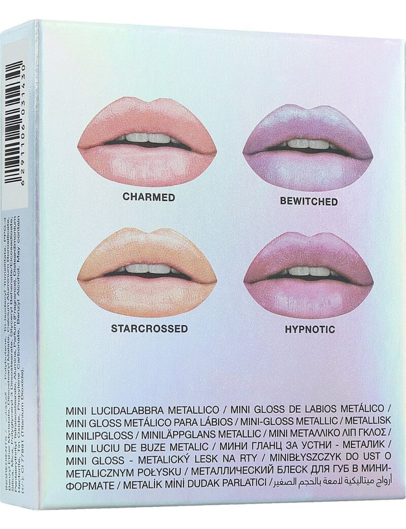Huda Beauty Winter Solstice mini lūpų blizgių rinkinys 4x2ml - Image 10