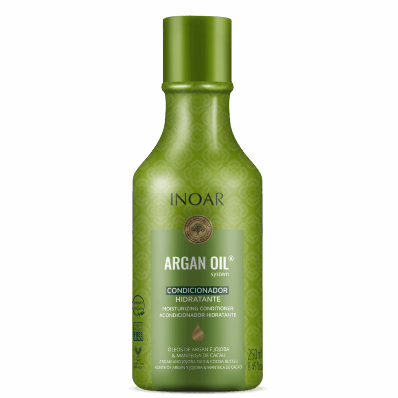 INOAR Argan Oil Conditioner - intensyviai drėkinantis kondicionierius su argano aliejumi 250 ml / 1000 ml