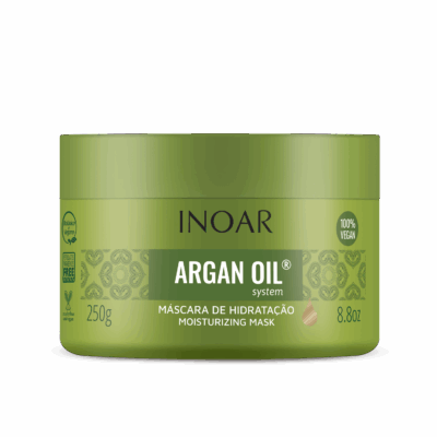 INOAR Argan Oil Mask - intensyviai drėkinanti plaukų kaukė su argano aliejumi 60 g / 250 g