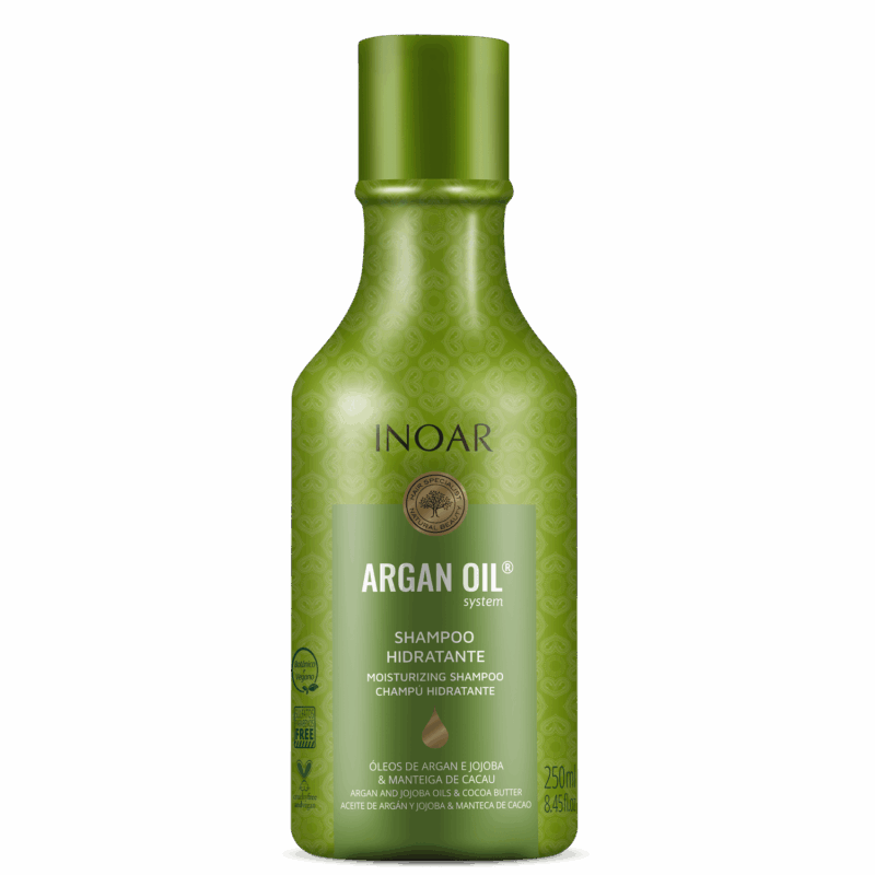 INOAR Argan Oil Shampoo - intensyviai drėkinatis šampūnas su argano aliejumi 250 ml / 1000 ml