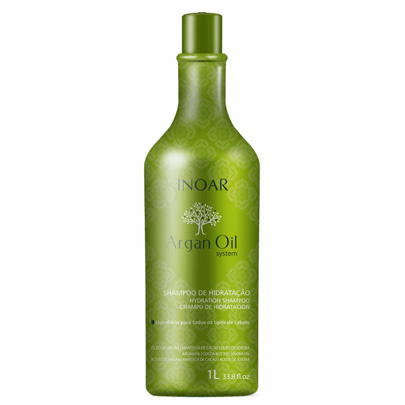 INOAR Argan Oil Shampoo - intensyviai drėkinatis šampūnas su argano aliejumi 250 ml / 1000 ml - Image 2