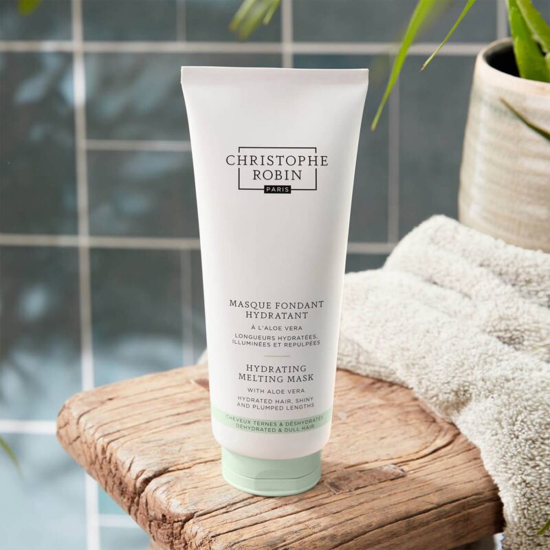 Christophe Robin Hydrating Melting Mask drėkinanti plaukų kaukė su alijošiumi 75 ml / 200 ml - Image 2