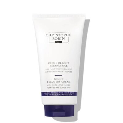 Christophe Robin Night Recovery Cream naktinis atkuriantis kremas plaukams 150 ml