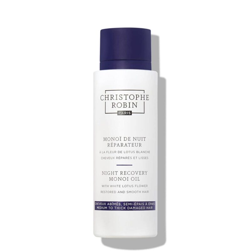 Christophe Robin Night Recovery Monoi Oil naktinis atkuriantis Monoi aliejus plaukams 150 ml
