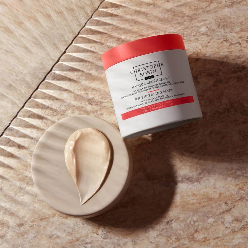 Christophe Robin Regenerating Mask atkurianti plaukų kaukė su opuncijų aliejumi 75 ml / 250 ml - Image 2