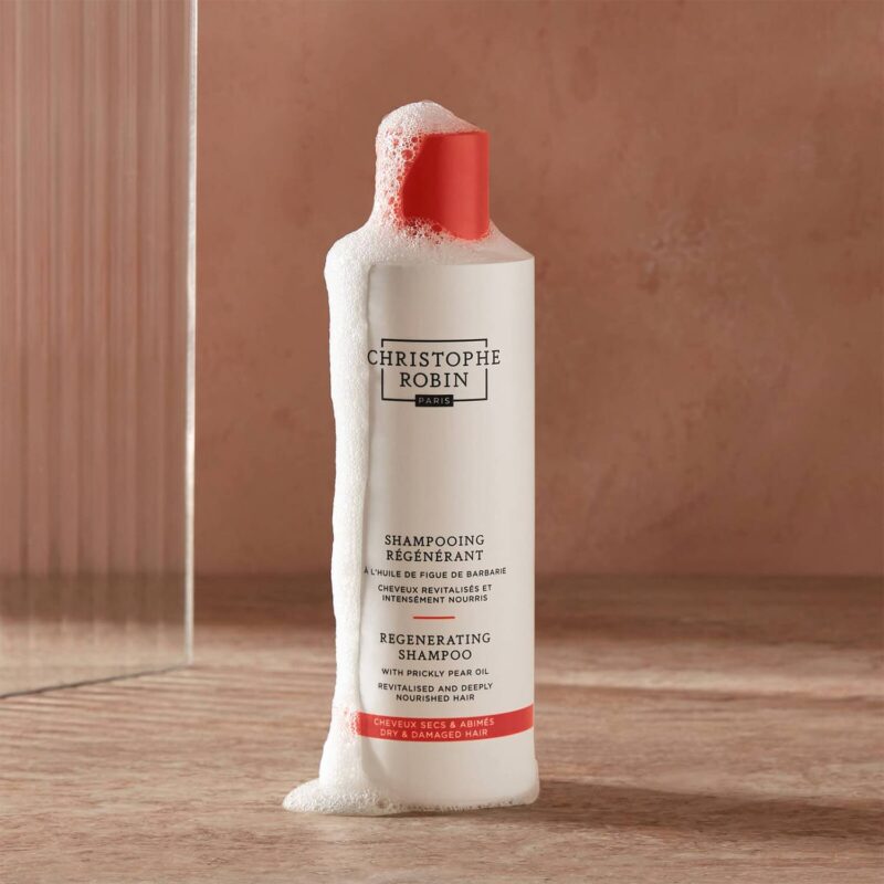 Christophe Robin Regenerating Shampoo plaukus atkuriantis šampūnas su opuncijų aliejumi 75ml / 250 ml / 500 ml - Image 2
