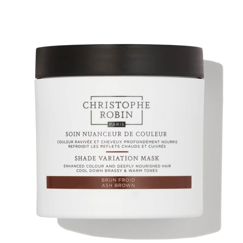 Christophe Robin Shade Variation Mask Ash Brown dažanti plaukų kaukė 250 ml
