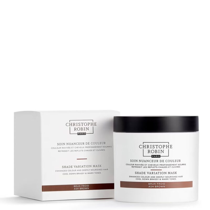 Christophe Robin Shade Variation Mask Ash Brown dažanti plaukų kaukė 250 ml - Image 2