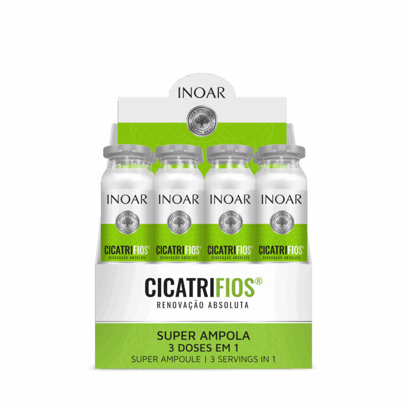 INOAR CicatriFios Super Ampola - plauko struktūrą atkurianti ampulė 45 ml - Image 3