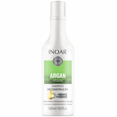 INOAR Argan Infusion Reconstruction Shampoo - rekonstruojantis šampūnas 500 ml