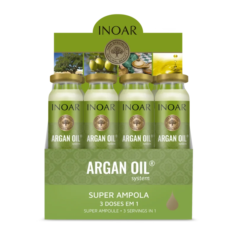 INOAR Argan Oil Ampola - plaukų ampulė su argano aliejumi 45 ml - Image 3