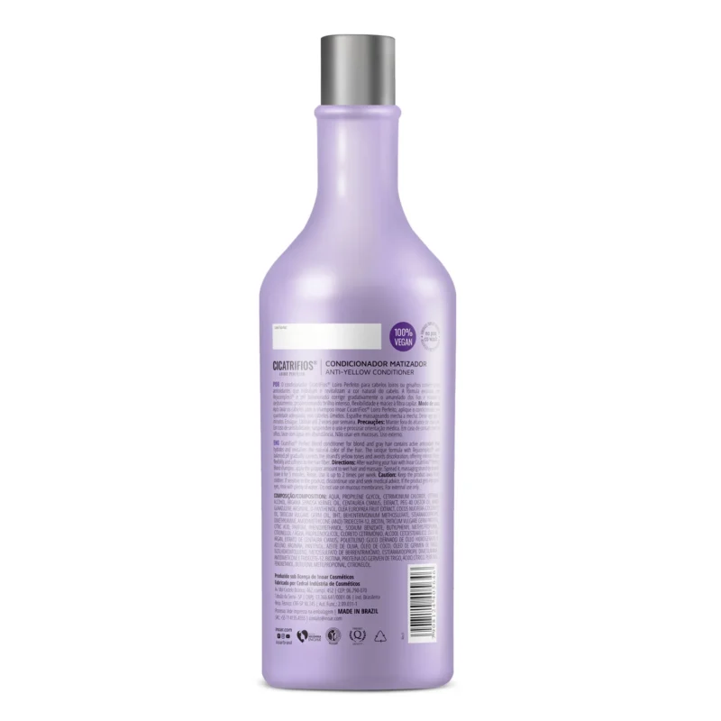 INOAR CicatriFios Perfect Blond Conditioner - kondicionierius šviesiems plaukams 800 ml - Image 2