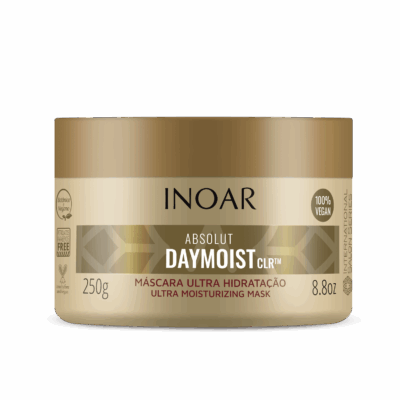 INOAR Absolut Daymoist Mask - kaukė chemiškai pažeistiems plaukams 250 g