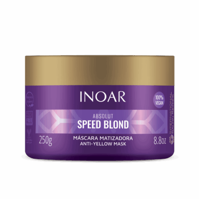 INOAR Speed Blond Mask - violetinė plaukų kaukė šviesiems plaukams 250 g