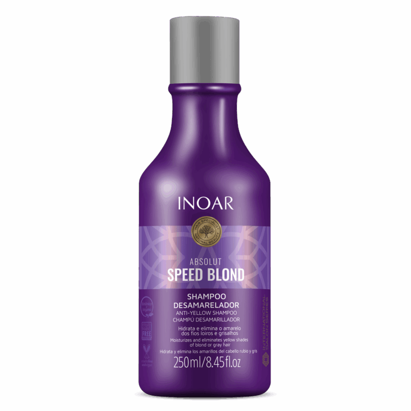 INOAR Speed Blond Shampoo - violetinis šampūnas šviesiems plaukams 250 ml / 1000 ml
