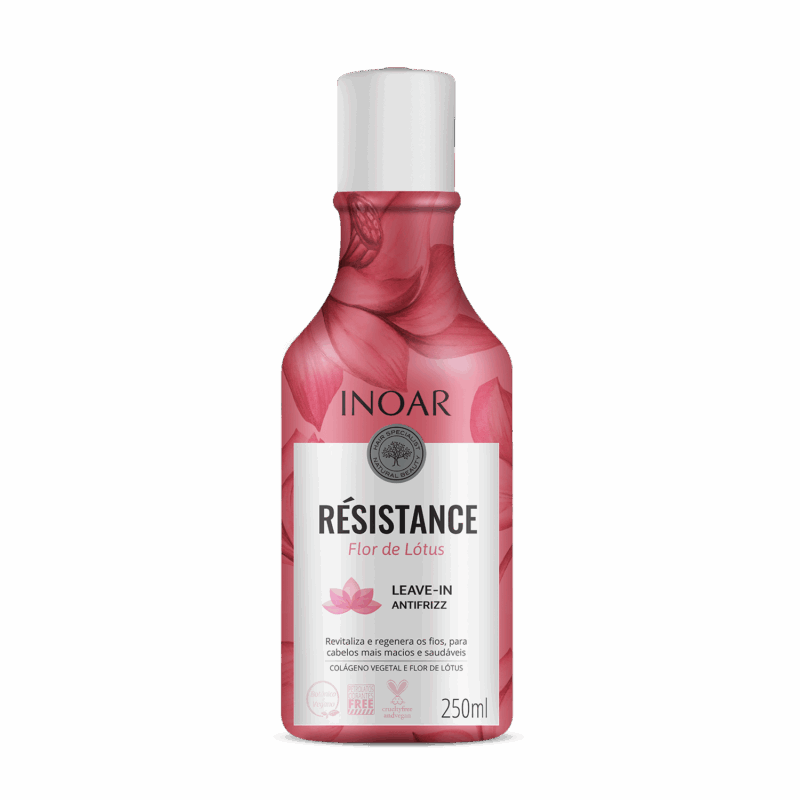 INOAR Resistance Flor de Lotus Leave-in Antifrizz nenuplaunamas kondicionierius 250 ml
