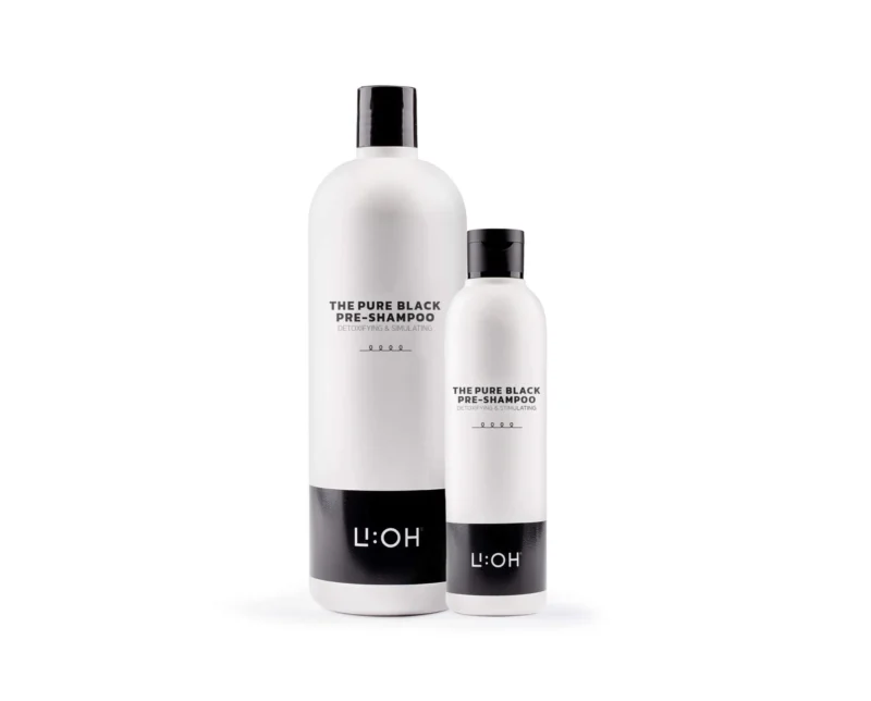 LIOH The Pure Black Pre-Shampoo Detoxifying & Simulating valomasis šampūnas 250 ml / 1000 ml - Image 2