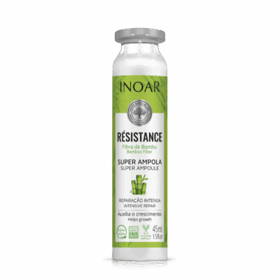 INOAR Resistance Fibra de Bambu Ampola - ampulė pažeistiems plaukams 45 ml