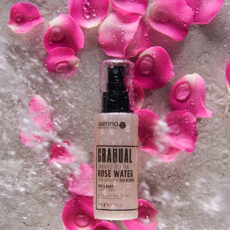 Sienna X Gradual Untinted Self Tan Rose Water palaipsninis savaiminio įdegio rožių vanduo 100 ml - Image 4