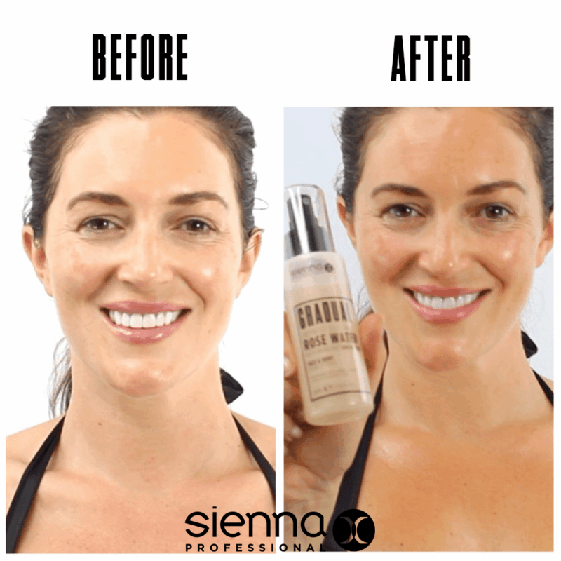 Sienna X Gradual Untinted Self Tan Rose Water palaipsninis savaiminio įdegio rožių vanduo 100 ml - Image 3