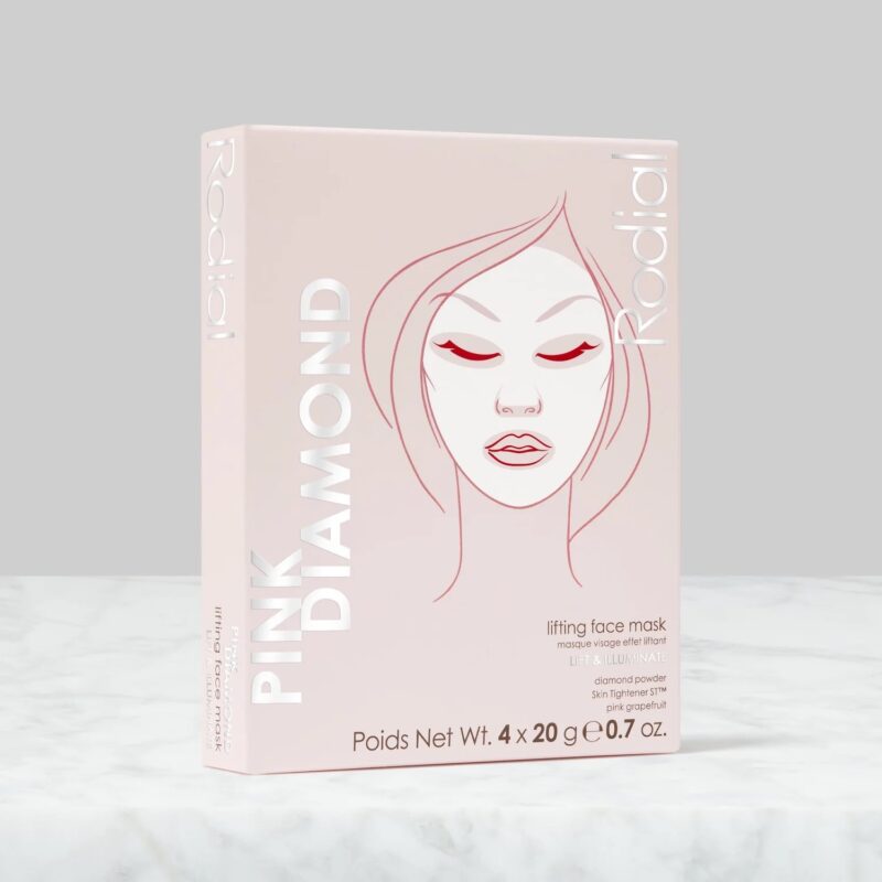 Rodial Pink Diamond Lifting Face Mask stagrinamoji lakštinė veido kaukė 20g/ 80g - Image 2