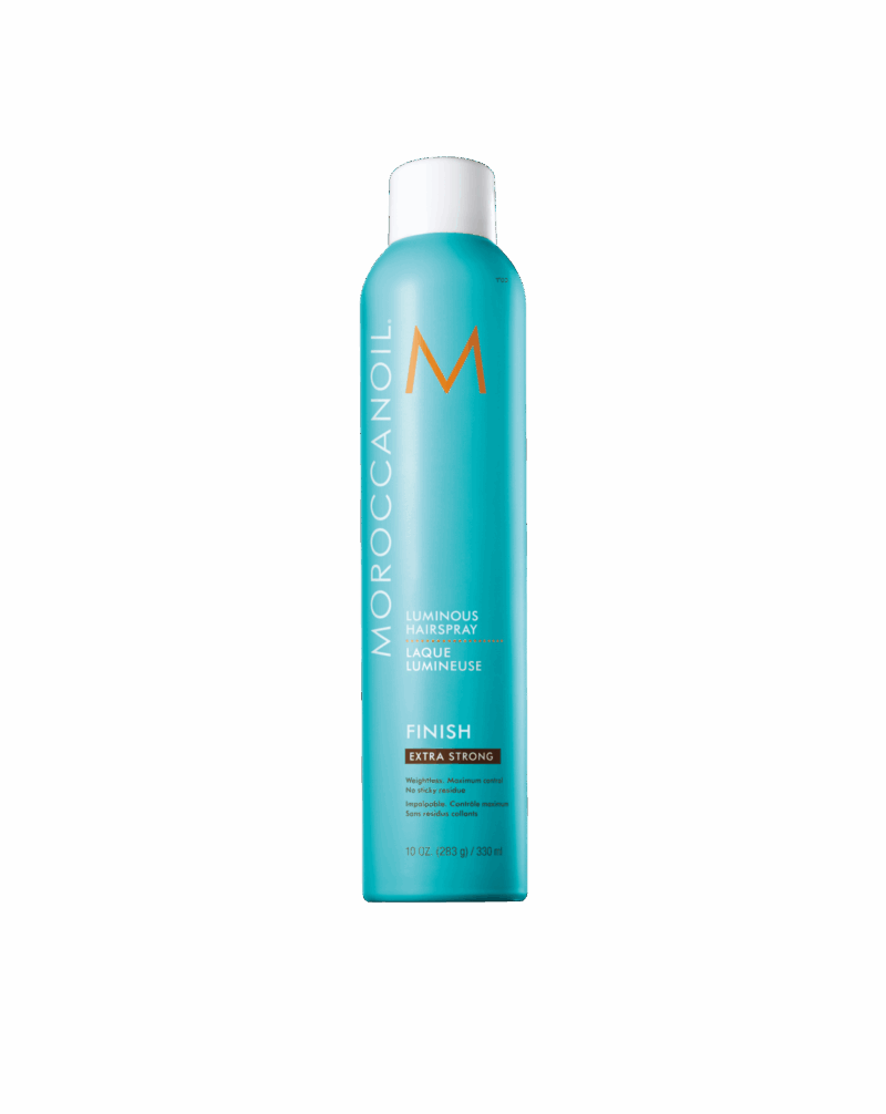 MOROCCANOIL Finish Extra Strong Luminous Hairspray ypač stiprios fiksacijos plaukų lakas 330ml