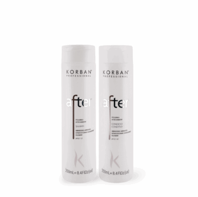 KORBAN After Chemistry rinkinys: šampūnas ir kondicionierius 2 x 250 ml