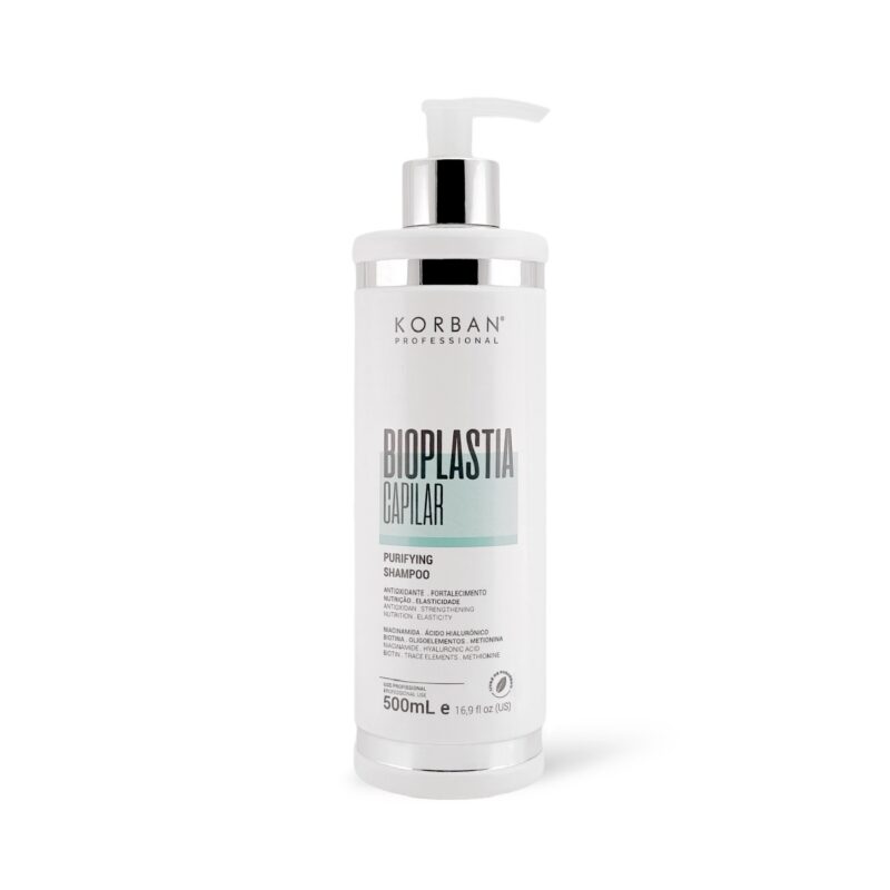 KORBAN Bioplastia Capilar Purifying Shampoo - intensyvus atstatantis plaukų šampūnas 100 ml / 500 ml