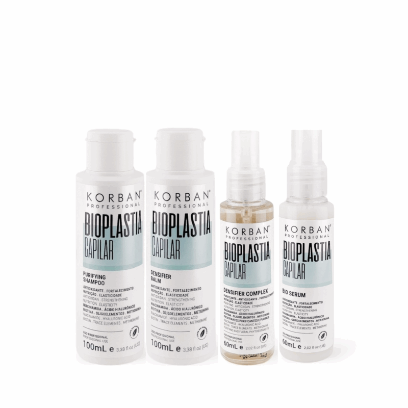 KORBAN Bioplastia Capilar rinkinys: šampūnas, kaukė, drėkinamasis kompleksas, serumas 2 x 100 ml, 2 x 60 ml / 2 x 500 ml, 2 x 190 ml - Image 2