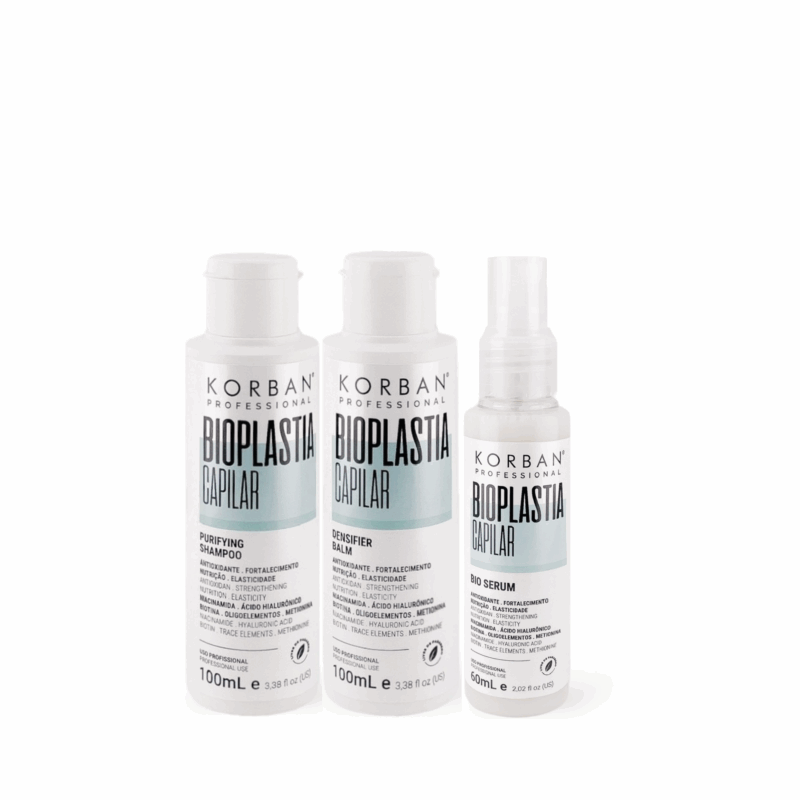 KORBAN Bioplastia Capilar rinkinys: šampūnas, kaukė, serumas 2 x 100, 60 ml / 2 x 500 ml, 190 ml - Image 2