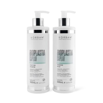 KORBAN Bioplastia Capilar šampūno ir kaukės rinkinys 2 x 100 / 2 x 500 ml
