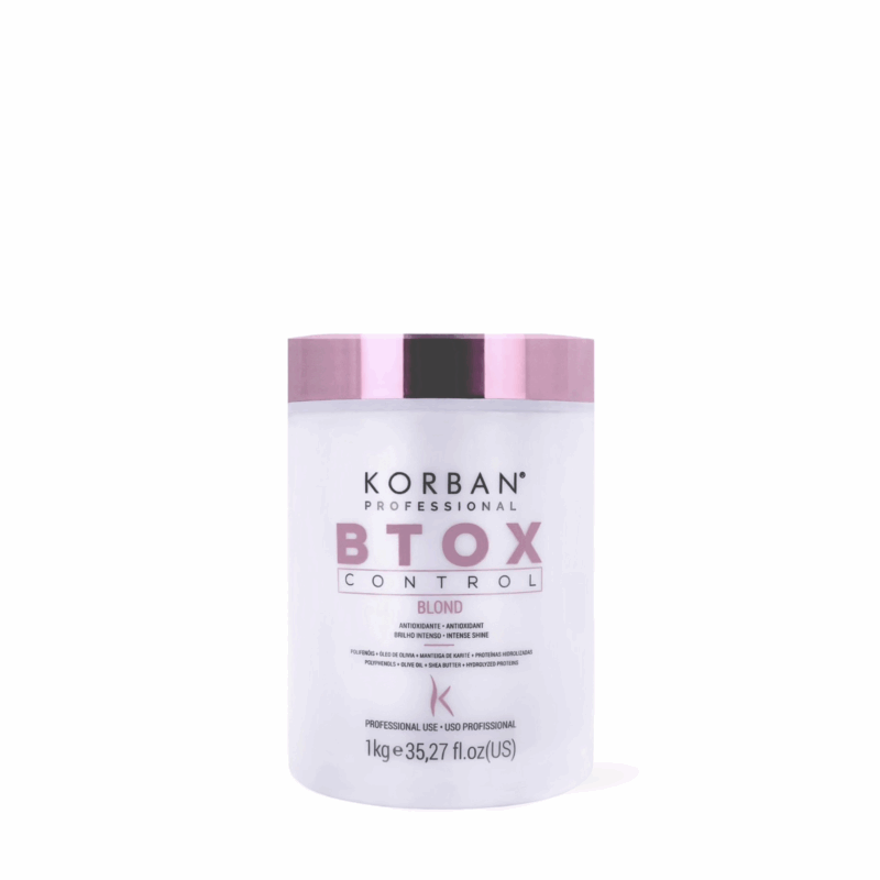 KORBAN Btox Control Blond - tonuojanti botokso procedūra šviesiems plaukams 1000 g