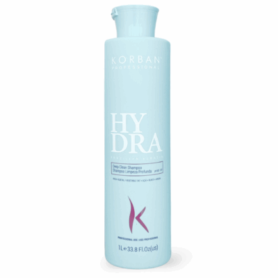 KORBAN Hydra Brazilian Keratin Deep Clean Shampoo - giliai valantis šampūnas 1000 ml