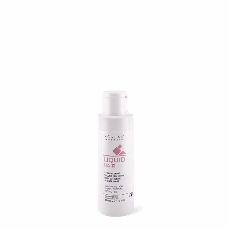 KORBAN Liquid Hair Straightening - tiesinanti nepaklusnių plaukų procedūra 120 ml / 1000 ml
