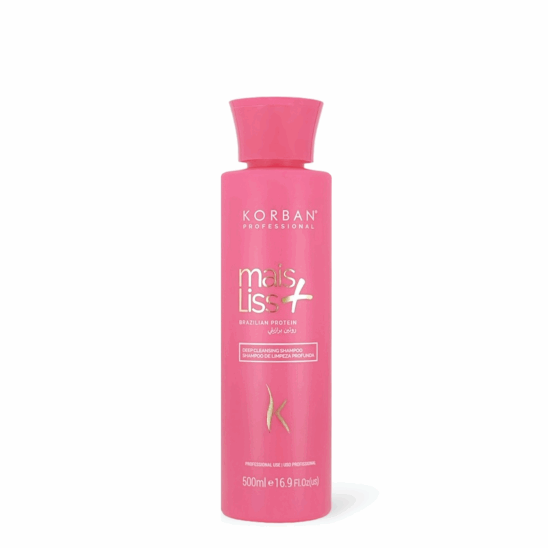 KORBAN Mais Liss Brazilian Protein giliai valantis šampūnas 500 ml