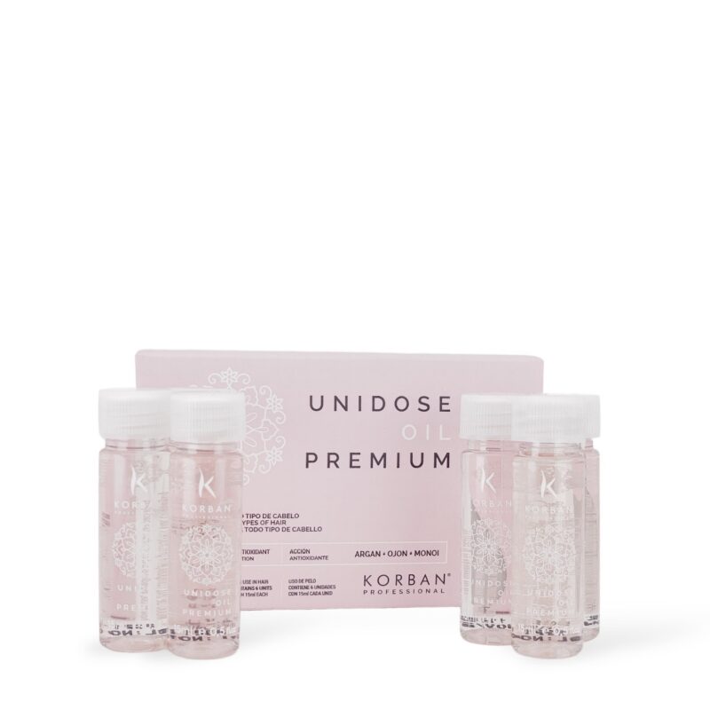 KORBAN Oil Premium Unidose - greito poveikio plaukų atstatymo procedūra 1 vnt. / 6 vnt.